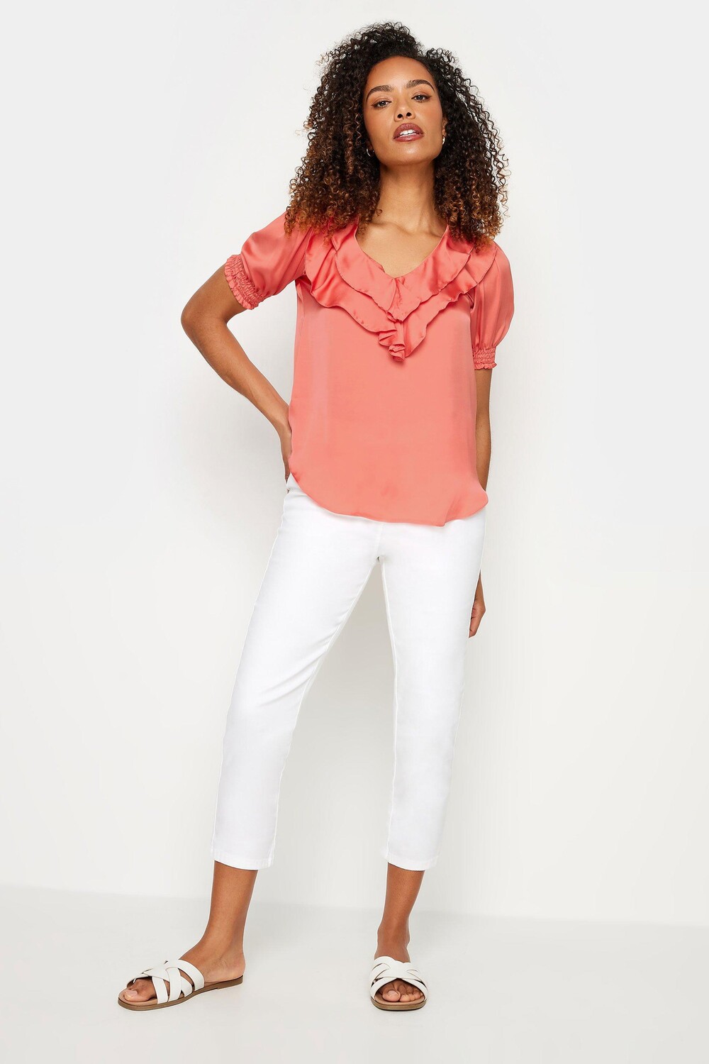 Блузка с оборками спереди M&Co, розовый
Блузка с оборками спереди M&Co, розовый