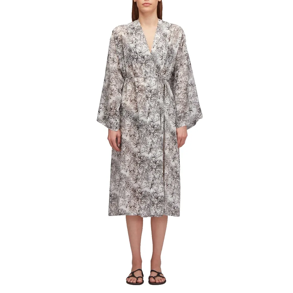 Платье Sundek Fleur de joie print long kimono long, серый
Платье Sundek Fleur de joie print long kimono long, серый