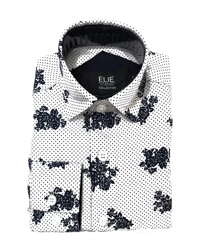 Белая рубашка с цветочным принтом для мальчиков Big Boys, приталенная, с коротким рукавом Elie Balleh, белый
Белая рубашка с цветочным принтом для мальчиков Big Boys, приталенная, с коротким рукавом Elie Balleh, белый