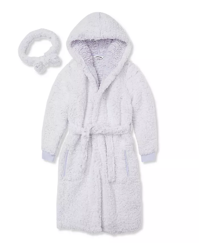 Детский плюшевый халат с капюшоном и повязкой на голову из ворса Lands' End, фиолетовый
Детский плюшевый халат с капюшоном и повязкой на голову из ворса Lands' End, фиолетовый