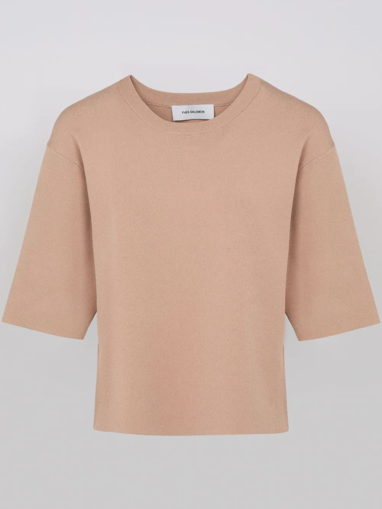 Трикотажная укороченная футболка Yves Salomon, нейтральный
Трикотажная укороченная футболка Yves Salomon, нейтральный