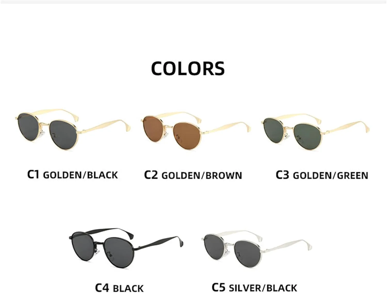 Солнцезащитные очки Willochra в стиле ретро, овальные, черные и коричневые, для женщин и мужчин, в стиле 90-х, маленькие, милые, круглые, в металлической оправе, C4
Солнцезащитные очки Willochra в стиле ретро, овальные, черные и коричневые, для женщин и мужчин, в стиле 90-х, маленькие, милые, круглые, в металлической оправе, C4