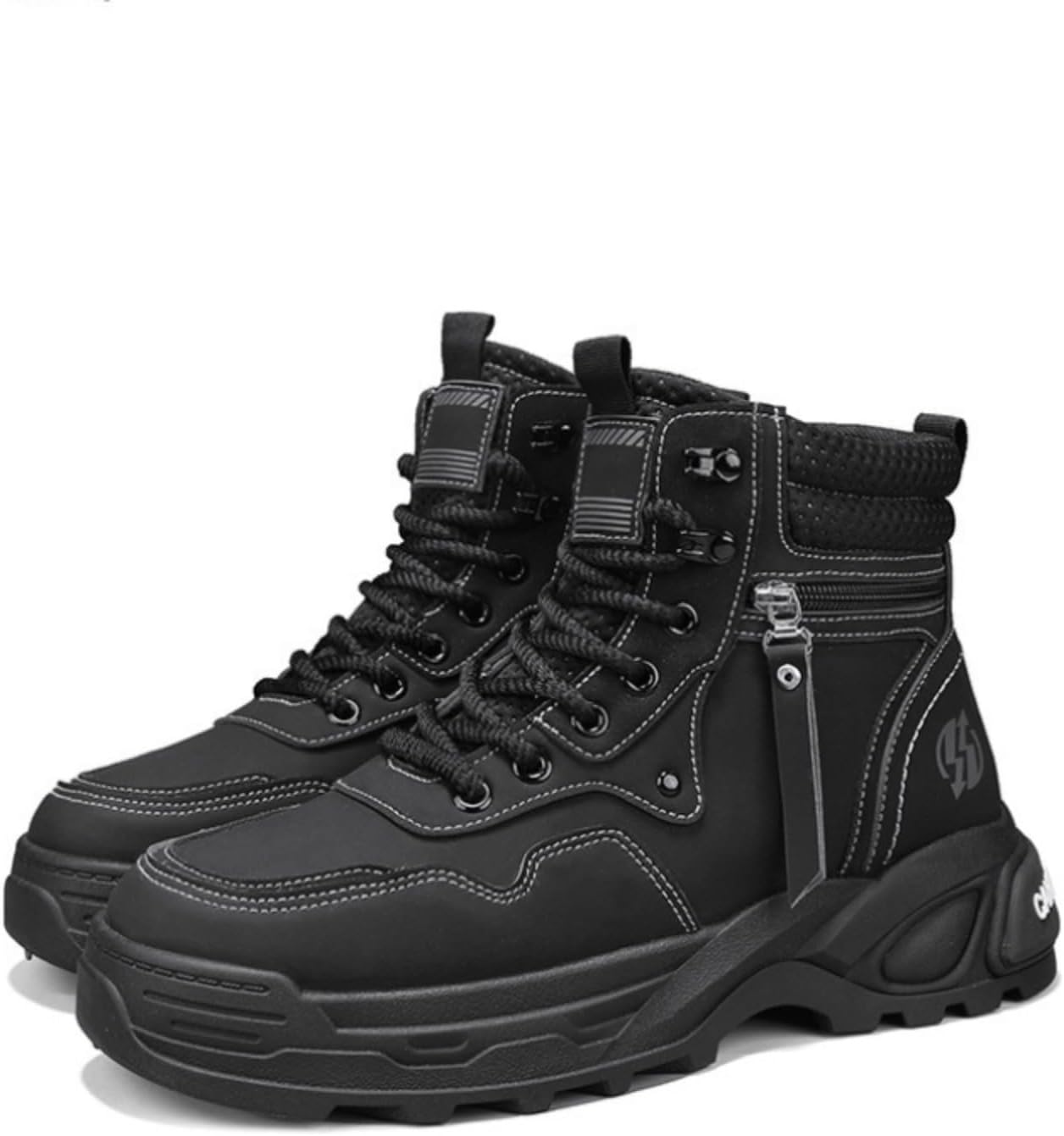 Мужские походные ботинки Azttoztto с высокой подошвой, массивной подошвой, уличного стиля, ботинки на голенище без шнурков, водонепроницаемые ботинки, черный
Мужские походные ботинки Azttoztto с высокой подошвой, массивной подошвой, уличного стиля, ботинки на голенище без шнурков, водонепроницаемые ботинки, черный