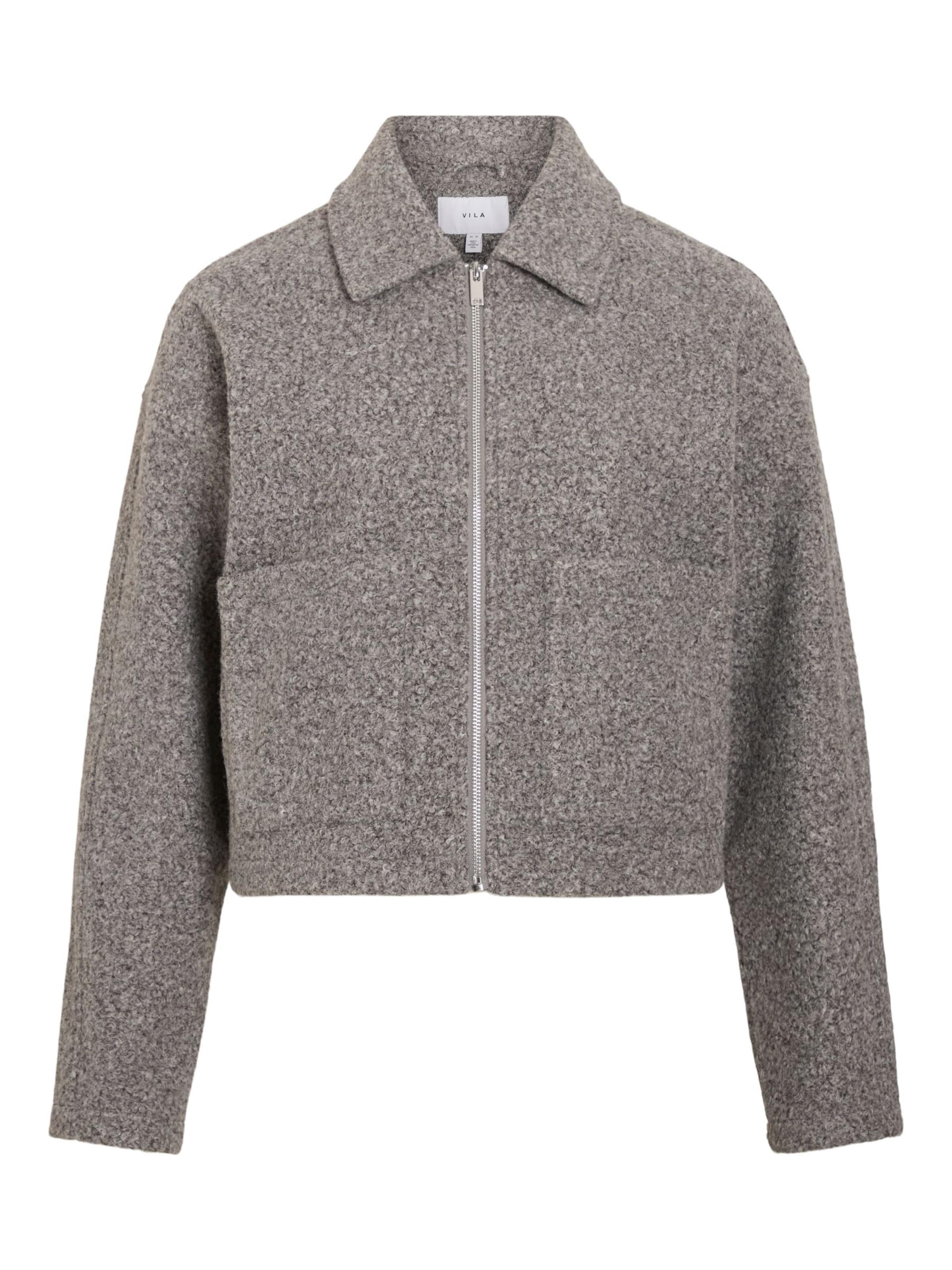 VILA Межсезонная куртка 'VIJadas' в крапчатом сером
VILA Межсезонная куртка 'VIJadas' в крапчатом сером