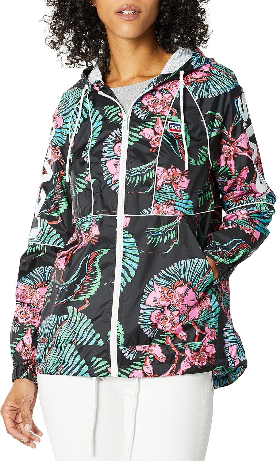 Женская куртка-анорак Levi's Retro Lightweight Nylon (стандартные и большие размеры), Black Floral Print
Женская куртка-анорак Levi's Retro Lightweight Nylon (стандартные и большие размеры), Black Floral Print