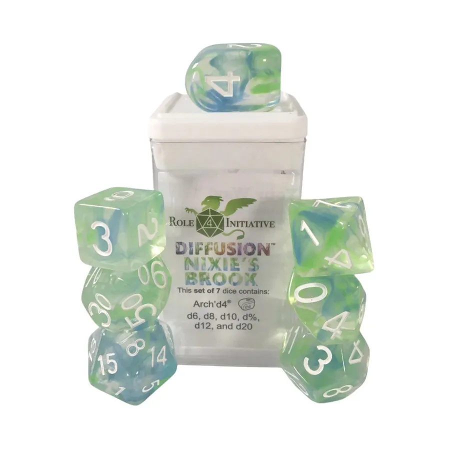 Набор диффузионных полигонов — Ручей Никси с символом существа (7), Class & Creature Dice - Poly Sets
Набор диффузионных полигонов — Ручей Никси с символом существа (7), Class & Creature Dice - Poly Sets