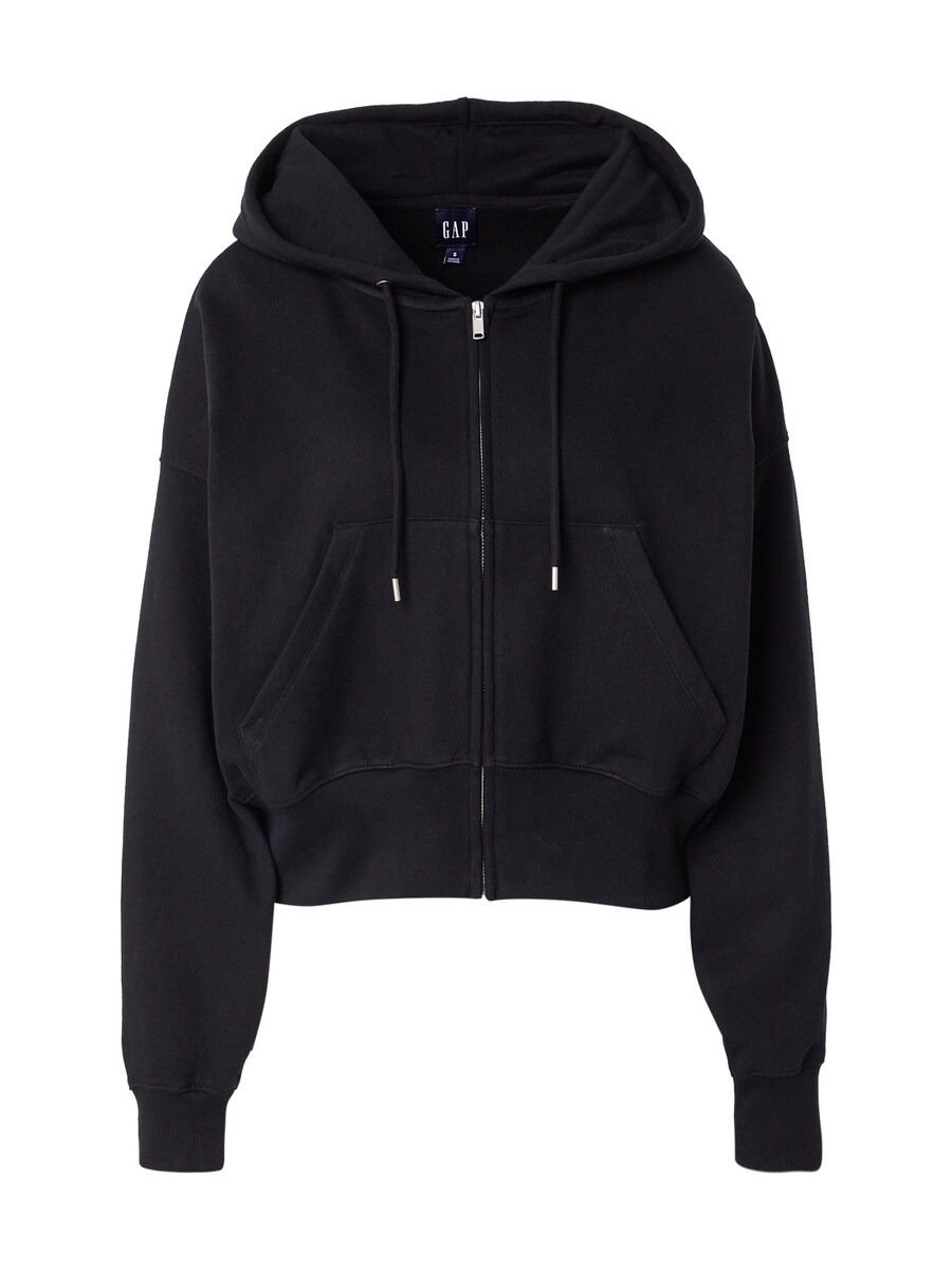Толстовка с капюшоном на молнии GAP, черный
Толстовка с капюшоном на молнии GAP, черный