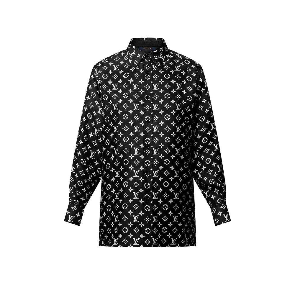 Шелковая рубашка с монограммой Louis Vuitton, черный
Шелковая рубашка с монограммой Louis Vuitton, черный