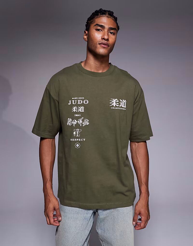 Свободная футболка зеленого цвета с сувенирным принтом Asos Design, Зеленый, Свободная футболка зеленого цвета с сувенирным принтом Asos Design
Свободная футболка зеленого цвета с сувенирным принтом Asos Design, Зеленый, Свободная футболка зеленого цвета с сувенирным принтом Asos Design