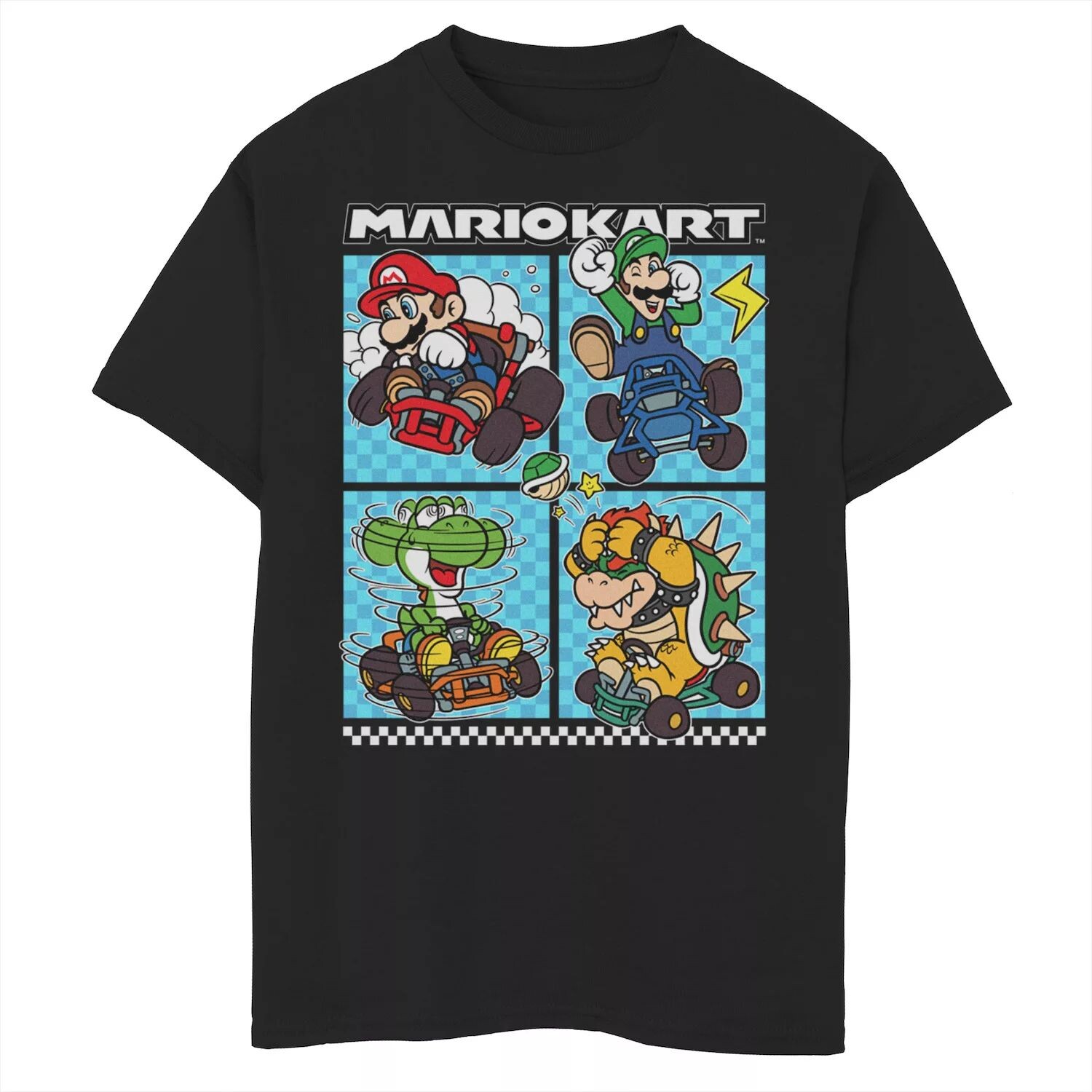 Футболка с графическим рисунком Nintendo Mario Kart Mario Luigi Yoshi Bowser Group для мальчиков 8–20 лет Licensed Character
Футболка с графическим рисунком Nintendo Mario Kart Mario Luigi Yoshi Bowser Group для мальчиков 8–20 лет Licensed Character