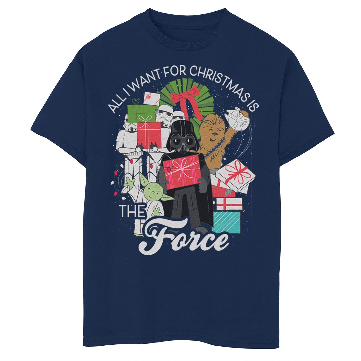 Футболка с рисунком «Дарт Вейдер» для мальчиков 8–20 лет «Все, что я хочу на Рождество — это сила» Licensed Character
Футболка с рисунком «Дарт Вейдер» для мальчиков 8–20 лет «Все, что я хочу на Рождество — это сила» Licensed Character