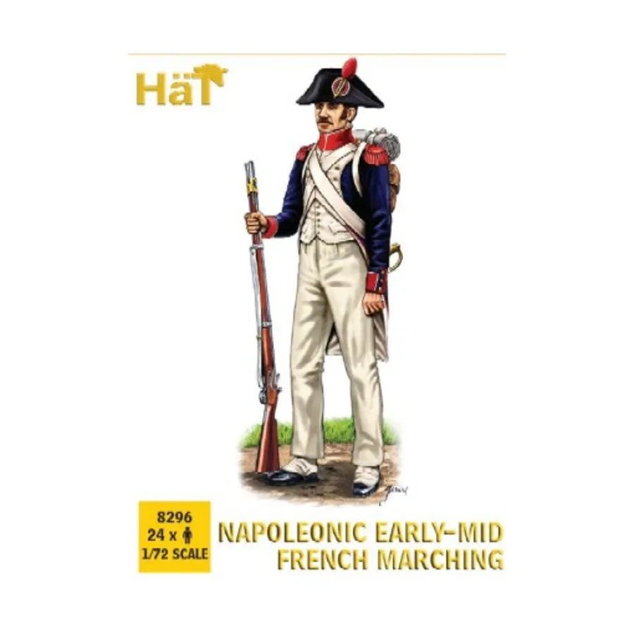 Наполеоновский марш ранней и средней французской пехоты, Historical Plastic Military Figures - Napoleonic (1:72) (Hat Industries)
Наполеоновский марш ранней и средней французской пехоты, Historical Plastic Military Figures - Napoleonic (1:72) (Hat Industries)