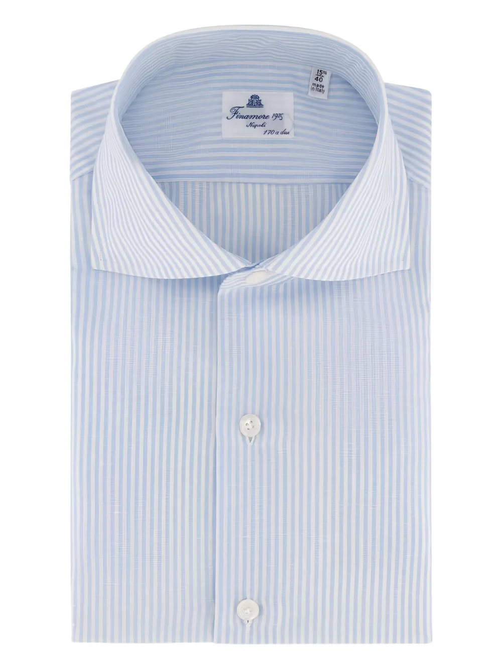 Полосатая рубашка Eduardo на пуговицах Finamore 1925 Napoli, синий
Полосатая рубашка Eduardo на пуговицах Finamore 1925 Napoli, синий