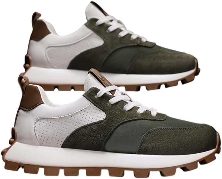 Мужские повседневные низкие кеды в уличном стиле - круглый носок, шнуровка, дышащая стелька, для всех сезонов (1 пара) Hoalox, белый/зеленый
Мужские повседневные низкие кеды в уличном стиле - круглый носок, шнуровка, дышащая стелька, для всех сезонов (1 пара) Hoalox, белый/зеленый