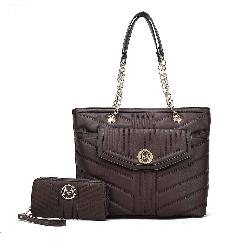 Большая сумка-тоут Chiari с кошельком MKF Collection от Mia K - 2 предмета, цвет Chocolate
Большая сумка-тоут Chiari с кошельком MKF Collection от Mia K - 2 предмета, цвет Chocolate