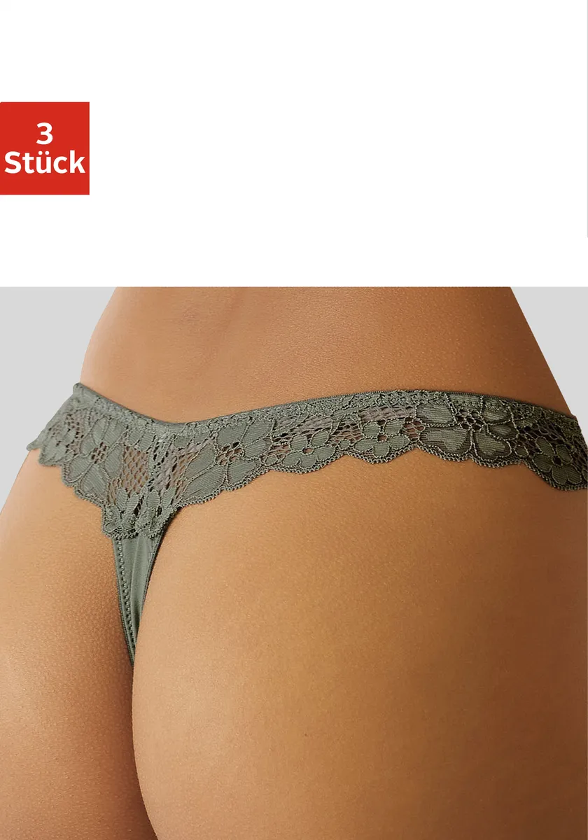 Стринги Petite Fleur (3 шт.), спинка полностью из нежного жаккардового кружева, хаки
Стринги Petite Fleur (3 шт.), спинка полностью из нежного жаккардового кружева, хаки