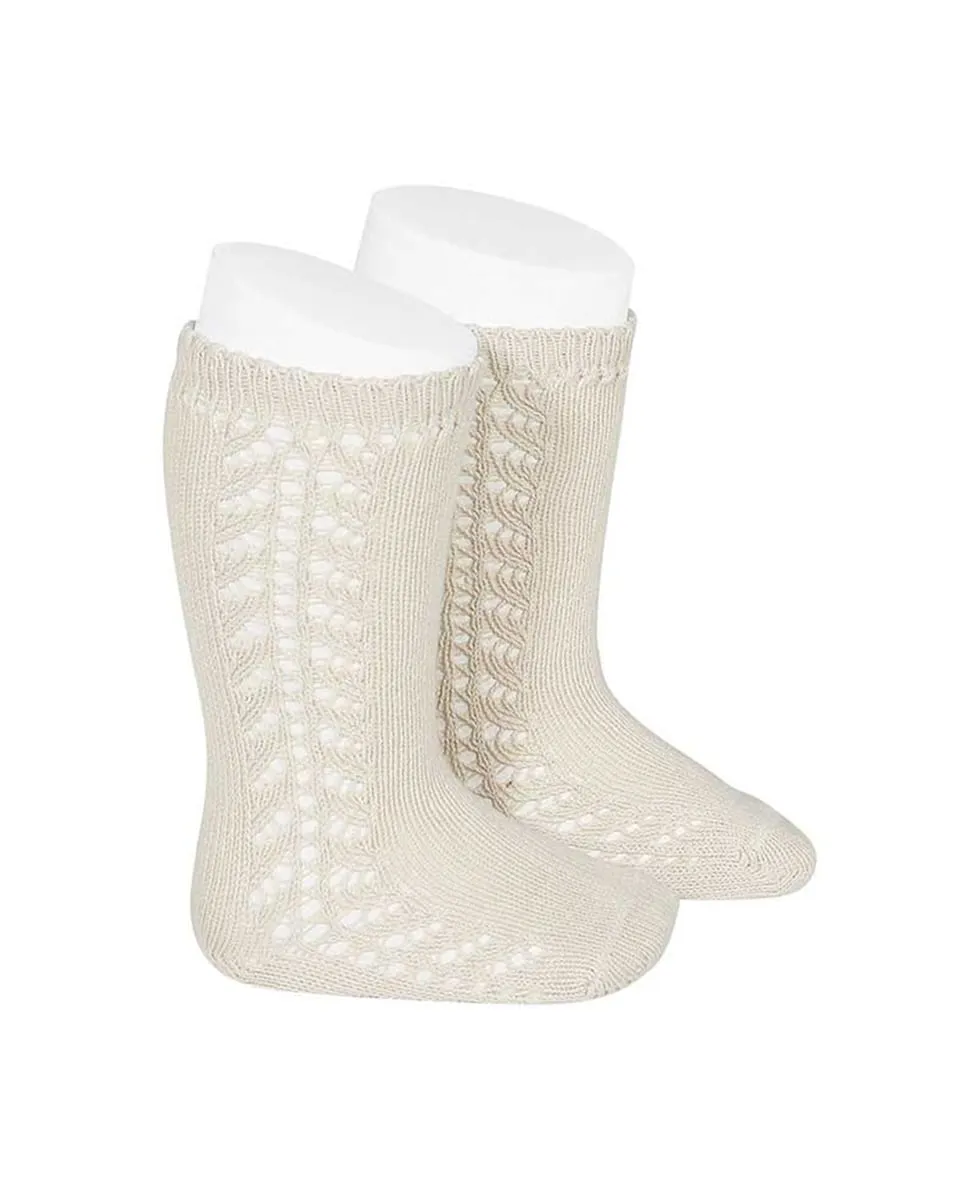 Высокие ажурные носки Condor, коричневый
Высокие ажурные носки Condor, коричневый