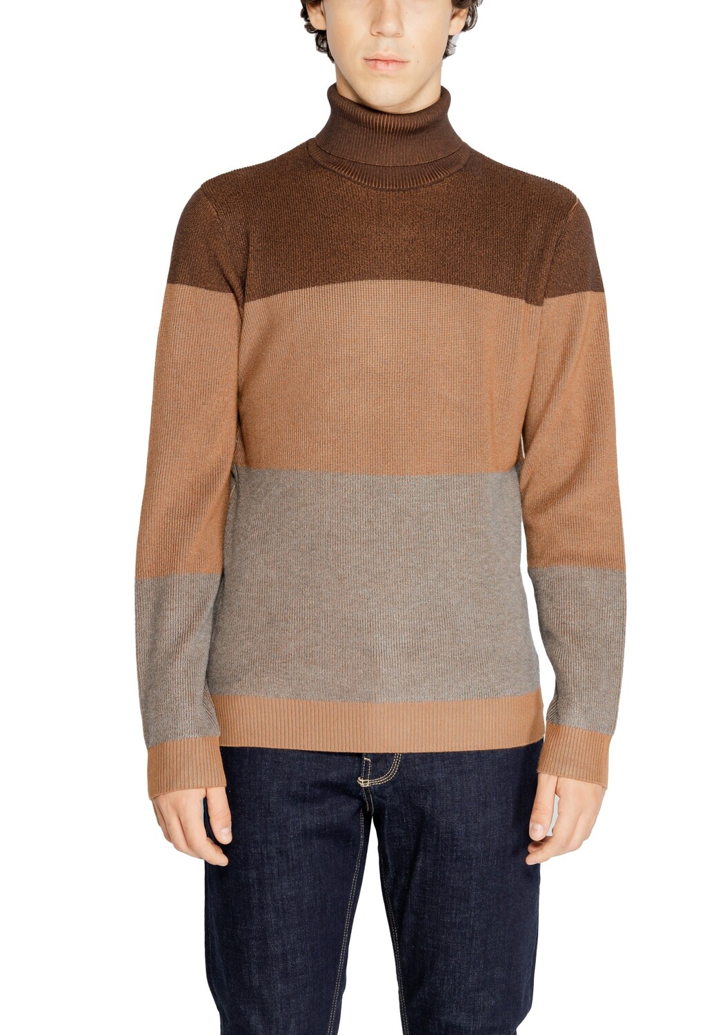 Джемпер Hamaki-Ho в полоску, коричневый/серый
Джемпер Hamaki-Ho в полоску, коричневый/серый