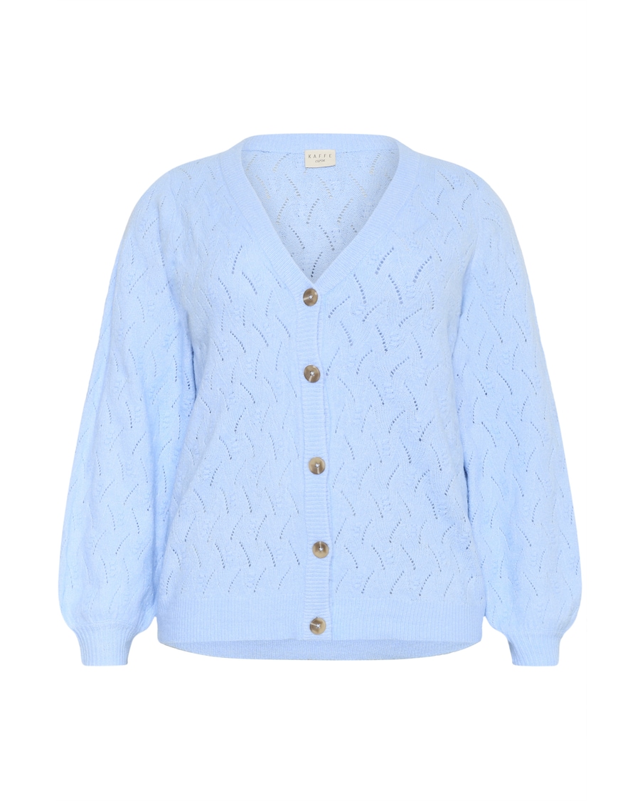 Вязаный кардиган KAFFE CURVE Anita, светло-голубой
Вязаный кардиган KAFFE CURVE Anita, светло-голубой