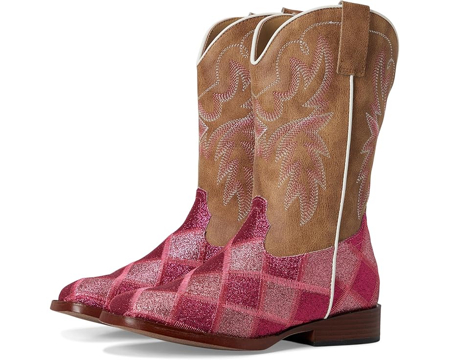 Детские сапоги Roper Kids Glitter Blocks (Toddler/Little Kid), Pink/Light Pink Glitter Patchwork Vamp
Детские сапоги Roper Kids Glitter Blocks (Toddler/Little Kid), Pink/Light Pink Glitter Patchwork Vamp