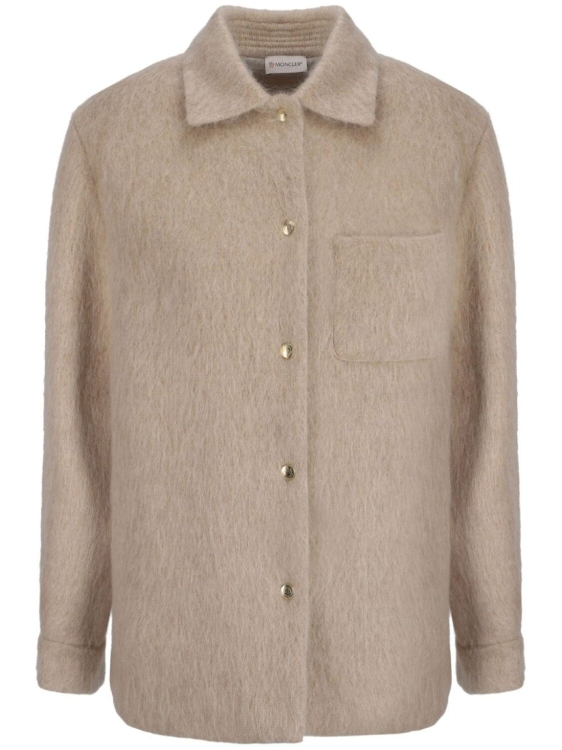 Дубленка с аппликацией логотипа Moncler, серый
Дубленка с аппликацией логотипа Moncler, серый