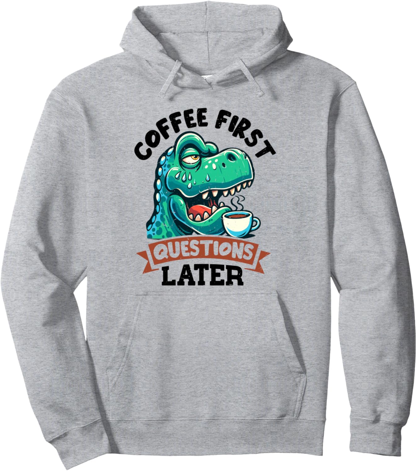 Худи с изображением сердитого динозавра Трекса и надписью Кофе Grumpy Trex Coffee Hate Mornings Bad Mood, серый
Худи с изображением сердитого динозавра Трекса и надписью Кофе Grumpy Trex Coffee Hate Mornings Bad Mood, серый