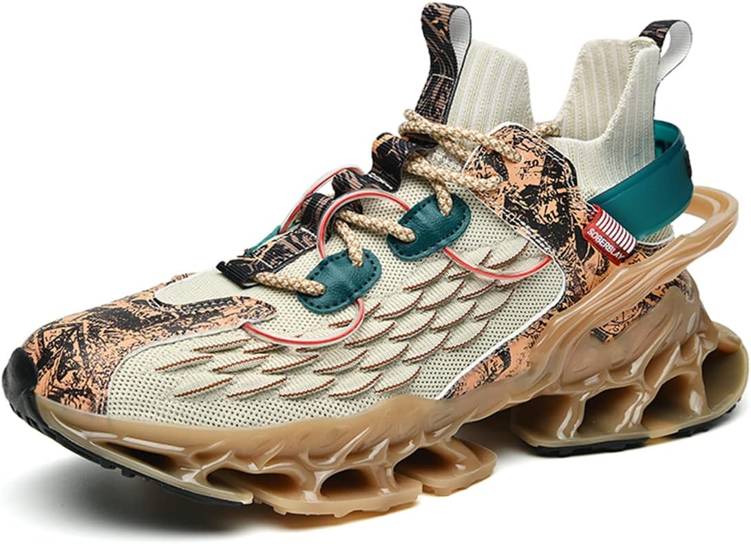 Мужские модные кроссовки GSIGUL с лезвием, противоскользящие, для бега, тенниса и повседневной носки, бежевый
Мужские модные кроссовки GSIGUL с лезвием, противоскользящие, для бега, тенниса и повседневной носки, бежевый