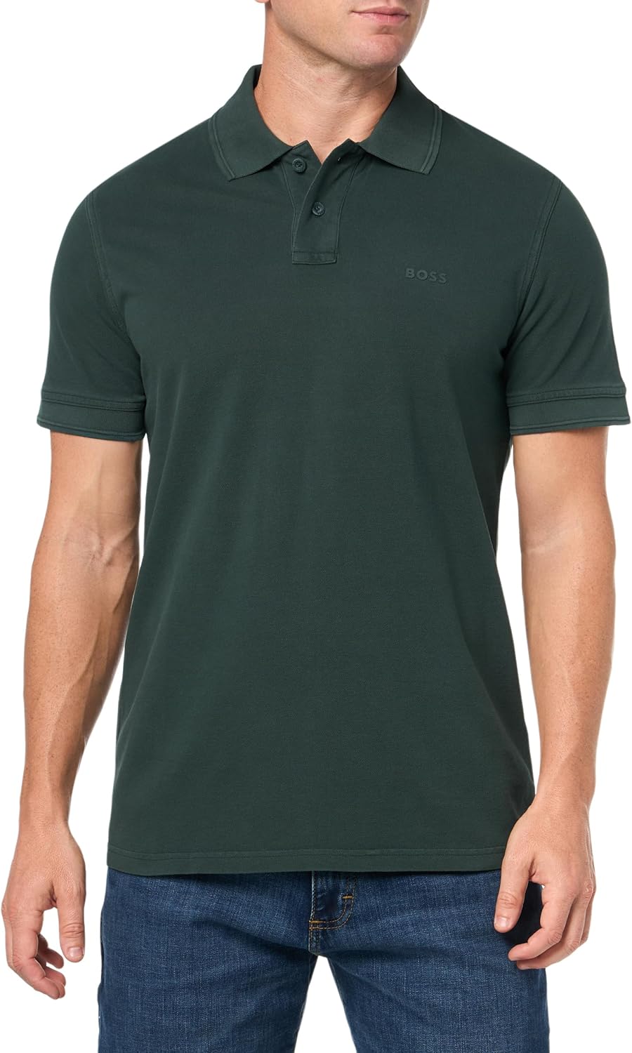 BOSS Мужская базовая короткая рукав пике поло, Dark Forest Green
BOSS Мужская базовая короткая рукав пике поло, Dark Forest Green