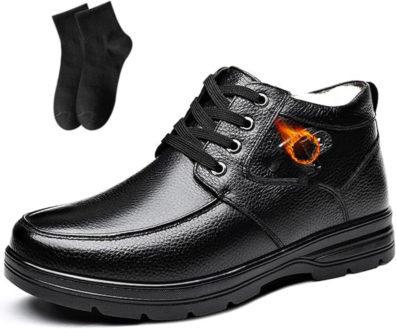 Зимние мужские теплые водонепроницаемые кожаные ортопедические ботинки NoworFewer, зимние мужские ботинки с меховой подкладкой, удобные ботинки до щиколотки, водонепроницаемые, для пожилых мужчин, черный
Зимние мужские теплые водонепроницаемые кожаные ортопедические ботинки NoworFewer, зимние мужские ботинки с меховой подкладкой, удобные ботинки до щиколотки, водонепроницаемые, для пожилых мужчин, черный