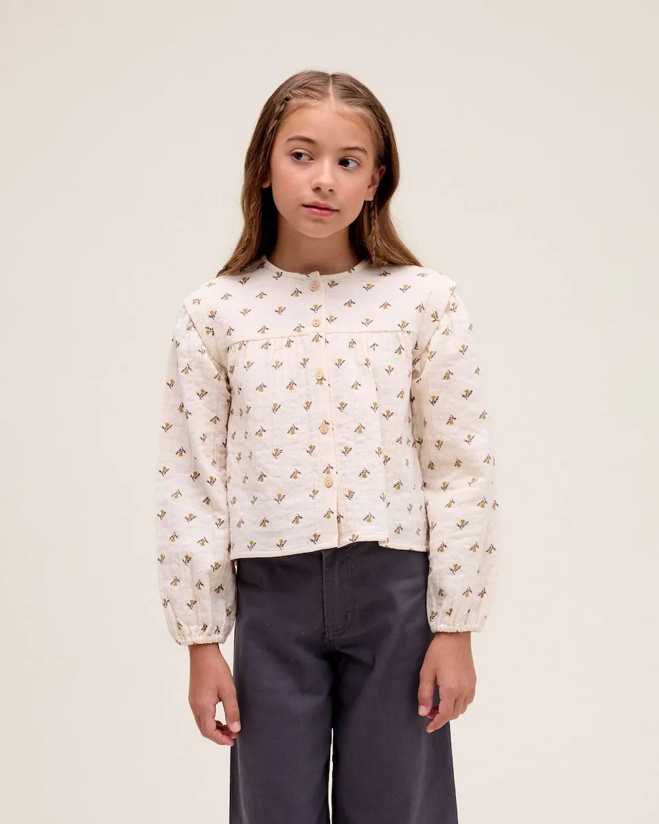 Детская блузка с цветочным принтом Dadati, белый
Детская блузка с цветочным принтом Dadati, белый