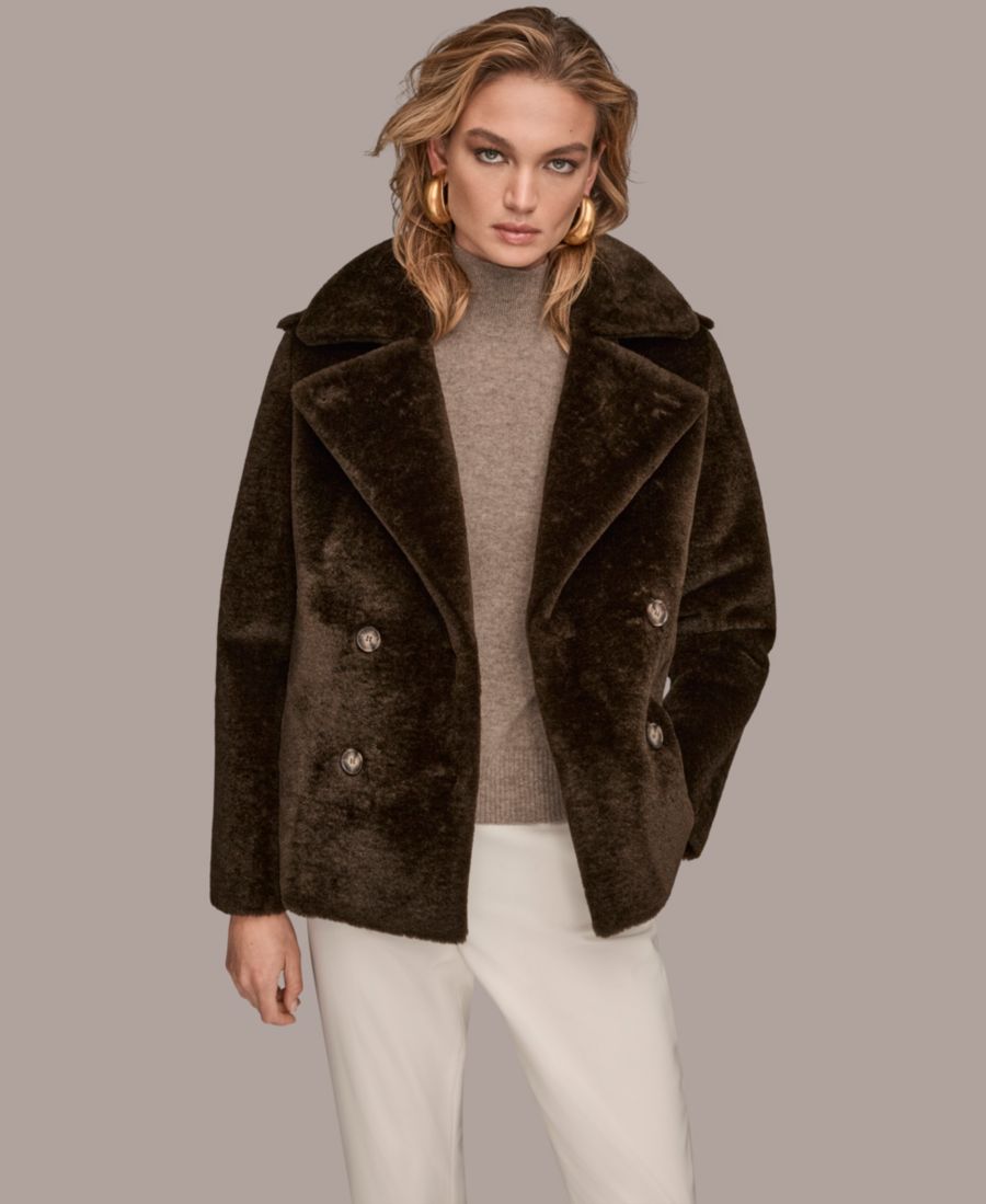 Женское двубортное пальто Donna Karan New York, Chocolate
Женское двубортное пальто Donna Karan New York, Chocolate