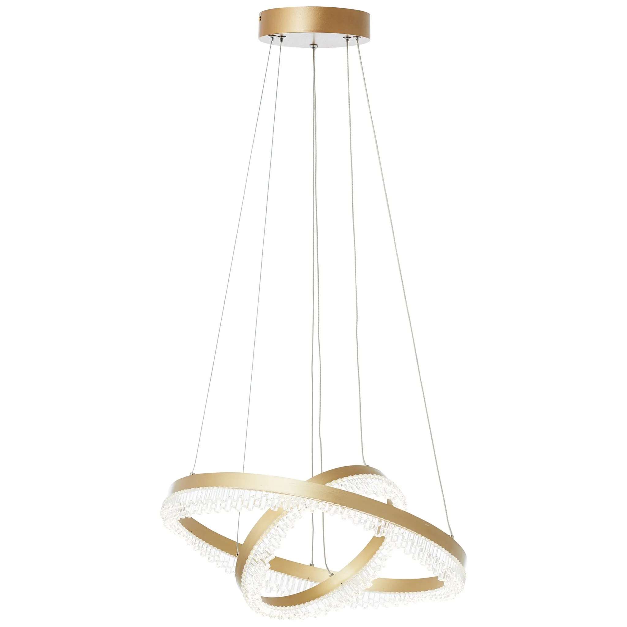 Яркий светодиодный подвесной светильник «Аврора», Ø 50 см, 5200 лм, 3000-6500 К, с регулировкой яркости, дистанционное управление, кристаллический вид Brilliant, цвет goldfarben matt
Яркий светодиодный подвесной светильник «Аврора», Ø 50 см, 5200 лм, 3000-6500 К, с регулировкой яркости, дистанционное управление, кристаллический вид Brilliant, цвет goldfarben matt