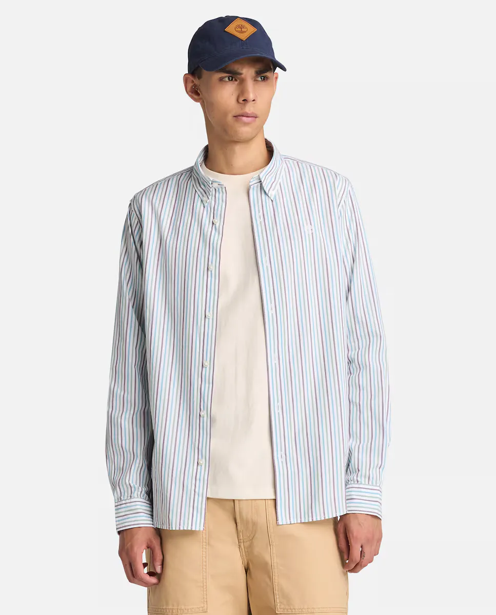 Мужская рубашка в полоску с длинными рукавами Timberland, белый
Мужская рубашка в полоску с длинными рукавами Timberland, белый