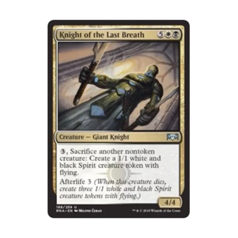 CCG Рыцарь Последнего Дыхания (U), MTG - Ravnica Allegiance
CCG Рыцарь Последнего Дыхания (U), MTG - Ravnica Allegiance