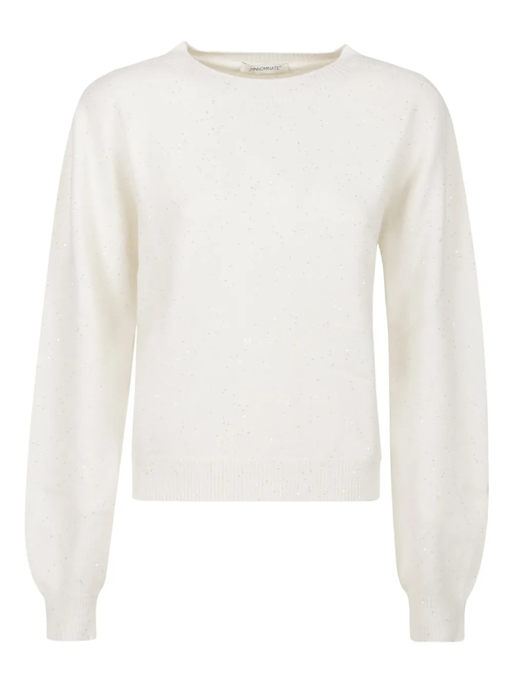 Свитер с круглым вырезом и блестящими деталями HINNOMINATE, белый
Свитер с круглым вырезом и блестящими деталями HINNOMINATE, белый