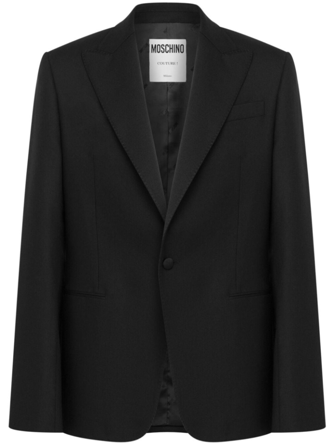 Moschino пиджак из вирджинской шерсти с вышитой надписью, черный
Moschino пиджак из вирджинской шерсти с вышитой надписью, черный