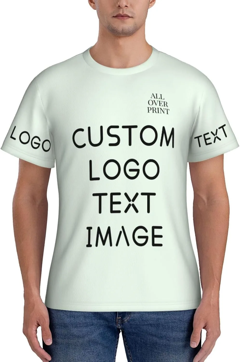 Футболка с полной запечаткой Custom T Shirts с логотипом
Футболка с полной запечаткой Custom T Shirts с логотипом