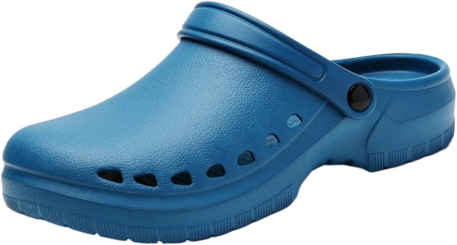 Классические сабо унисекс для взрослых: удобные, прочные, нескользящие, маслостойкие, водонепроницаемые, профессиональная рабочая обувь для поваров и медсестер, повседневный стиль, кухонная обувь Azttoztto, светло-голубой
Классические сабо унисекс для взрослых: удобные, прочные, нескользящие, маслостойкие, водонепроницаемые, профессиональная рабочая обувь для поваров и медсестер, повседневный стиль, кухонная обувь Azttoztto, светло-голубой