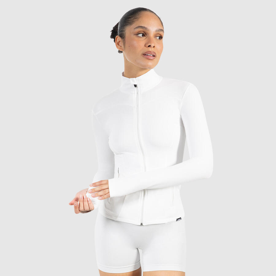 SMILODOX Женская тренировочная куртка Kenna кремового цвета
SMILODOX Женская тренировочная куртка Kenna кремового цвета