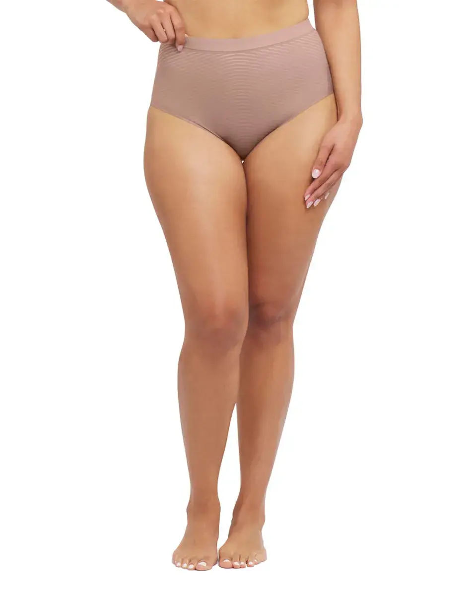 Трусы с завышенной талией из хлопка Spanx, коричневый
Трусы с завышенной талией из хлопка Spanx, коричневый