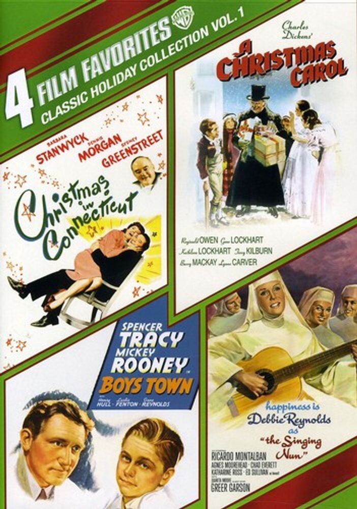 Диск DVD Classic Holiday Collection: Christmas In Connecticut / Carol / Boys Town / Singing Nun
Диск DVD Classic Holiday Collection: Christmas In Connecticut / Carol / Boys Town / Singing Nun