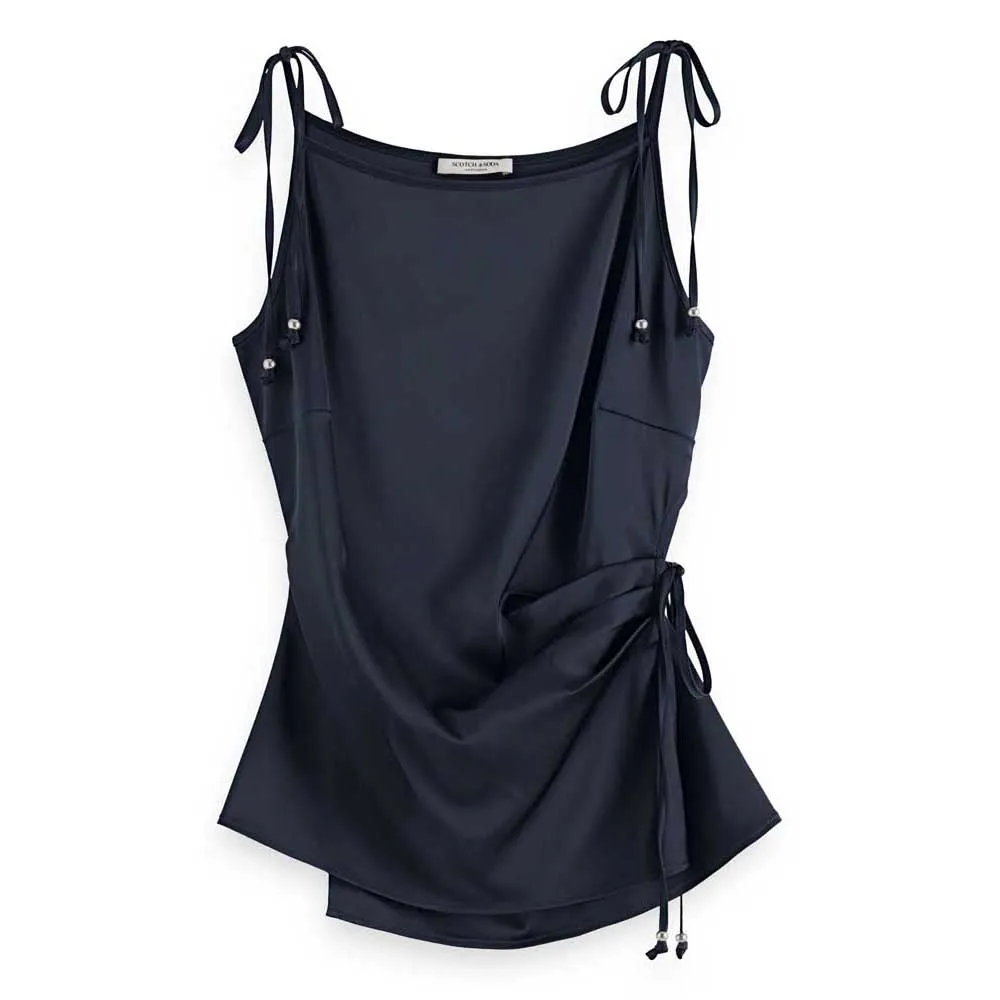 Футболка без рукавов Scotch & Soda U9A00697T Satin, синий 
Футболка без рукавов Scotch & Soda U9A00697T Satin, синий