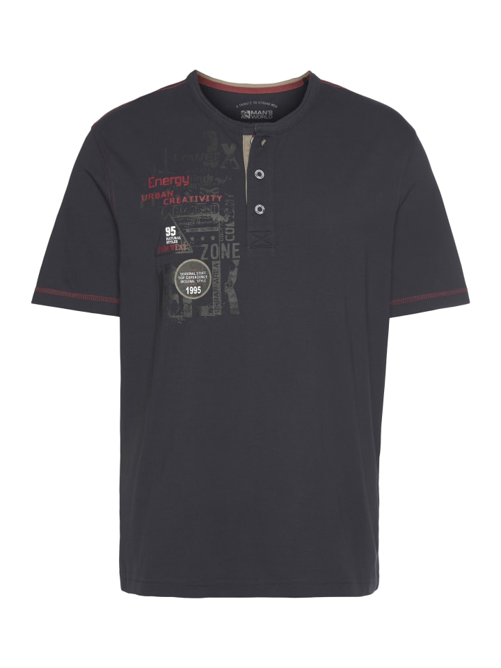 Рубашка хенли темно-синего цвета Man's World
Рубашка хенли темно-синего цвета Man's World