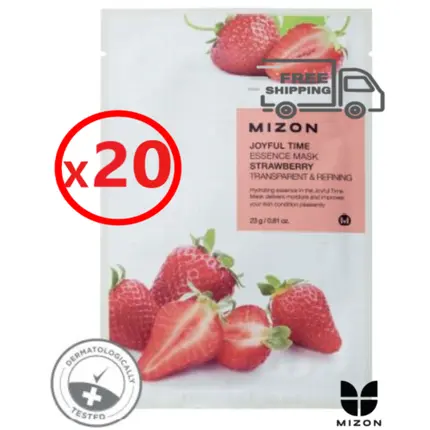 Тканевая маска Joyful Strawberry - Срок годности: 03-2023, Mizon
Тканевая маска Joyful Strawberry - Срок годности: 03-2023, Mizon