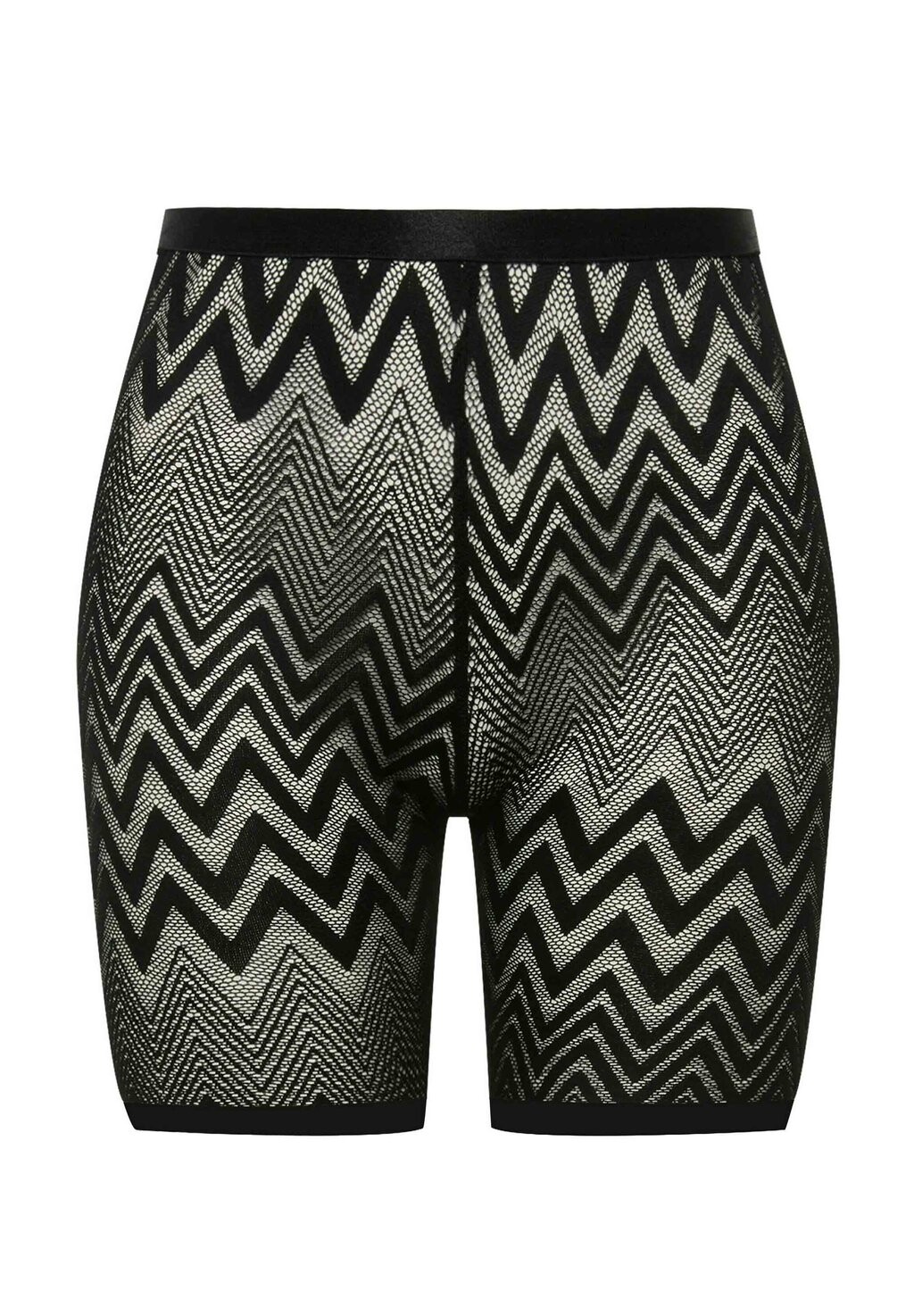 Брюки SHEER ZIG ZAG BIKE Ulla Popken, черный 
Брюки SHEER ZIG ZAG BIKE Ulla Popken, черный