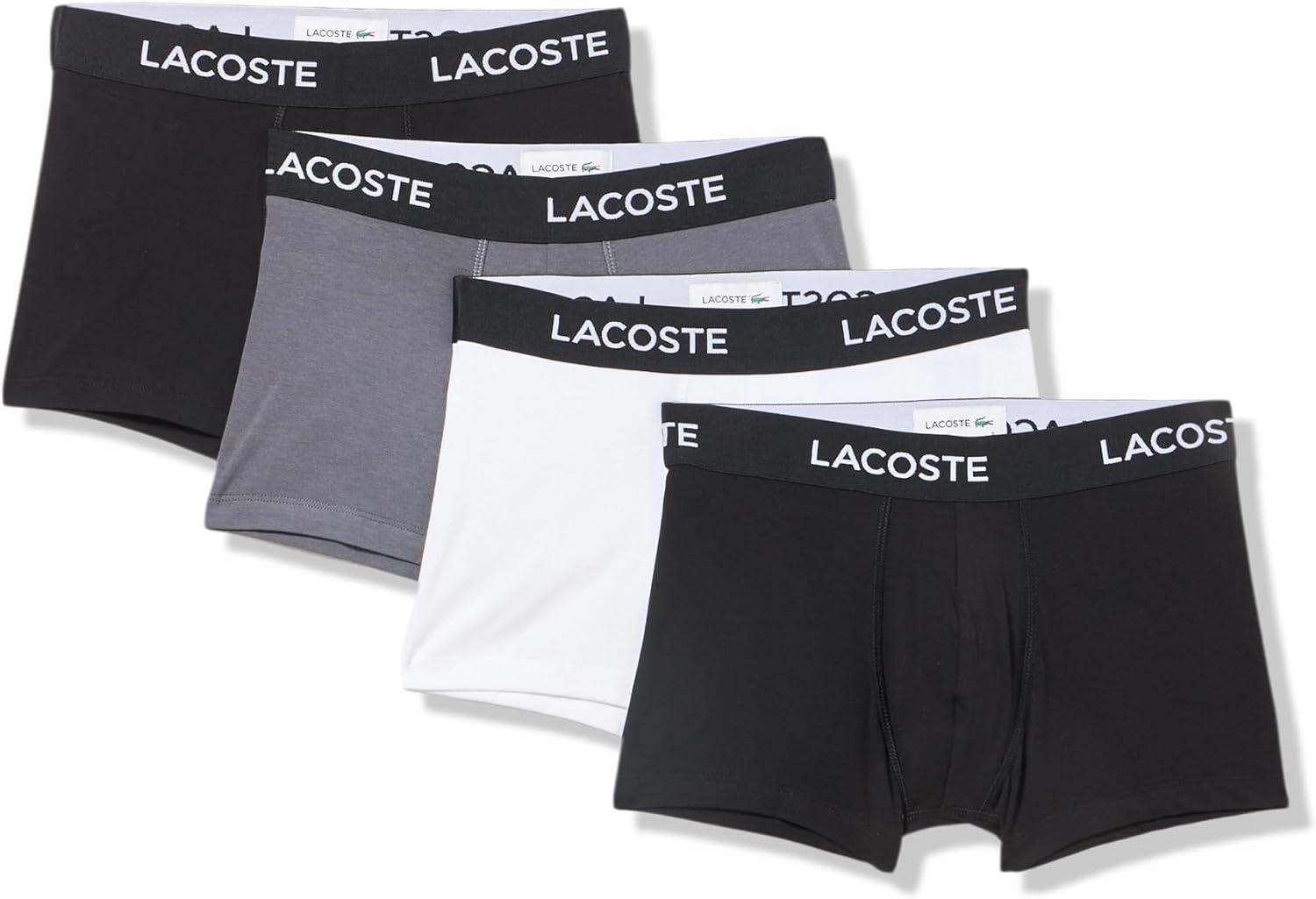 Мужские хлопковые трусы-боксеры Lacoste Essentials, 7 шт., Black/White/Grey
Мужские хлопковые трусы-боксеры Lacoste Essentials, 7 шт., Black/White/Grey