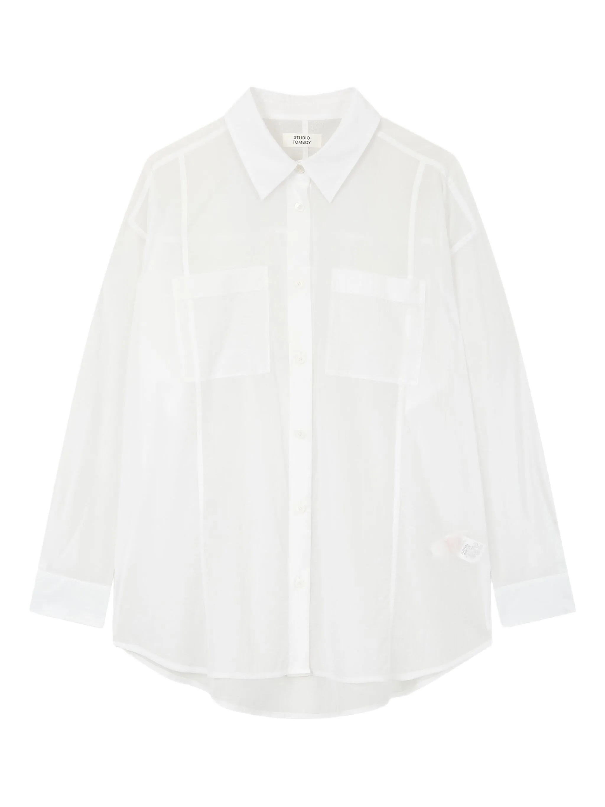 Рубашка с нагрудными карманами Tomboy, белый
Рубашка с нагрудными карманами Tomboy, белый