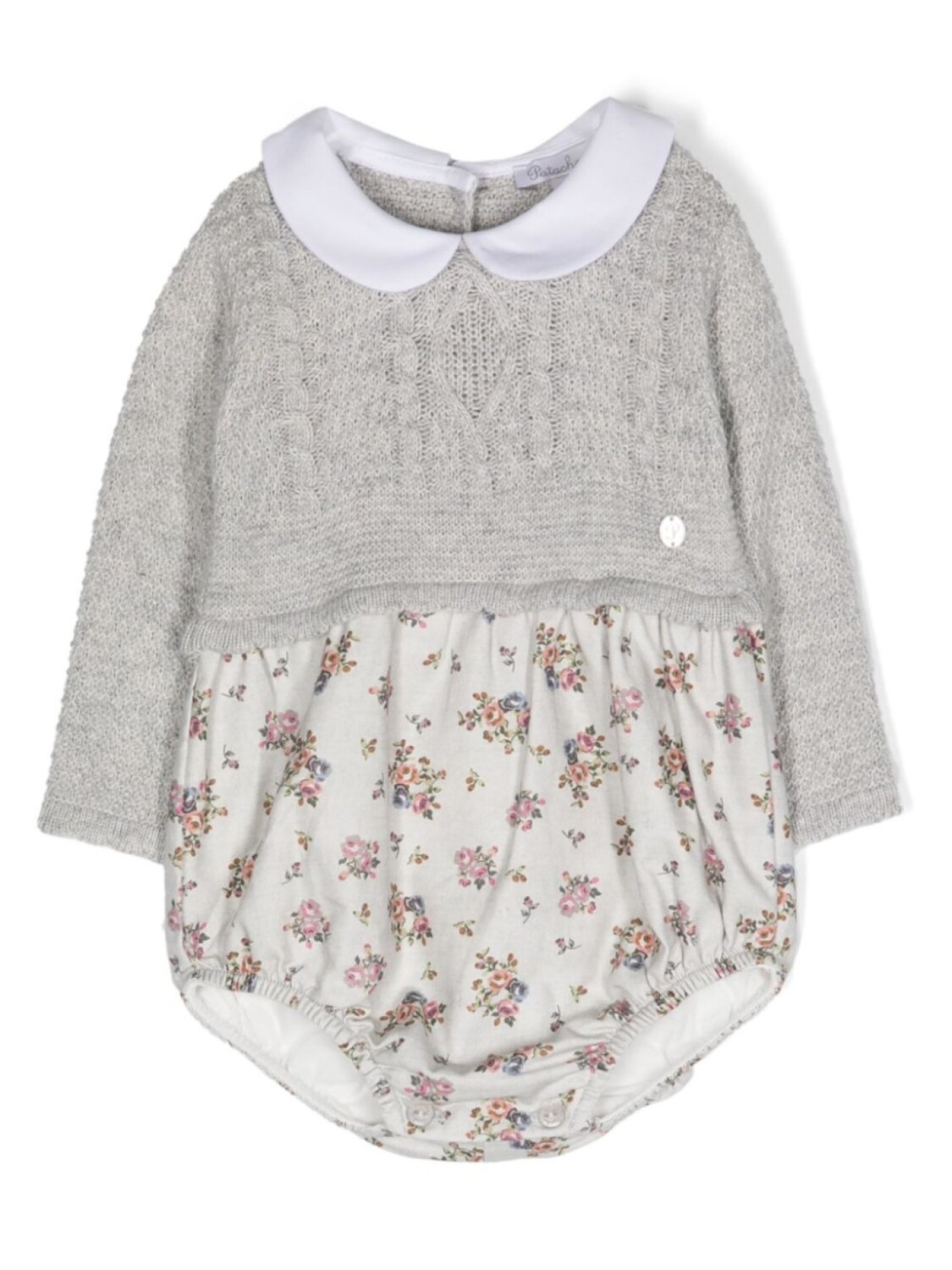 Вязаное боди с цветочным принтом Patachou, серый
Вязаное боди с цветочным принтом Patachou, серый