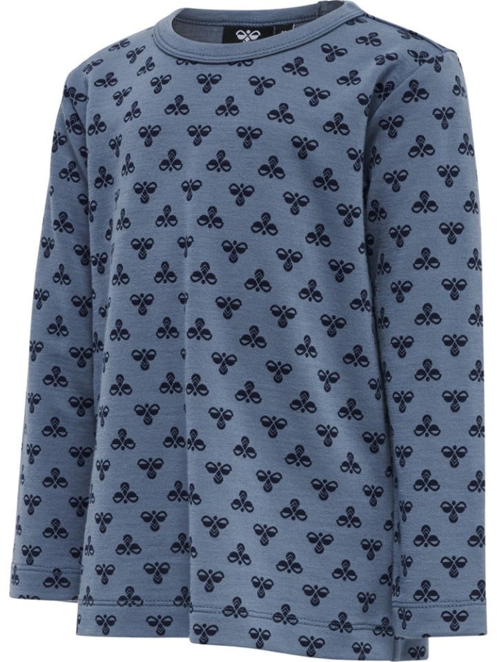 Детская рубашка с длинными рукавами синего цвета Hummel
Детская рубашка с длинными рукавами синего цвета Hummel