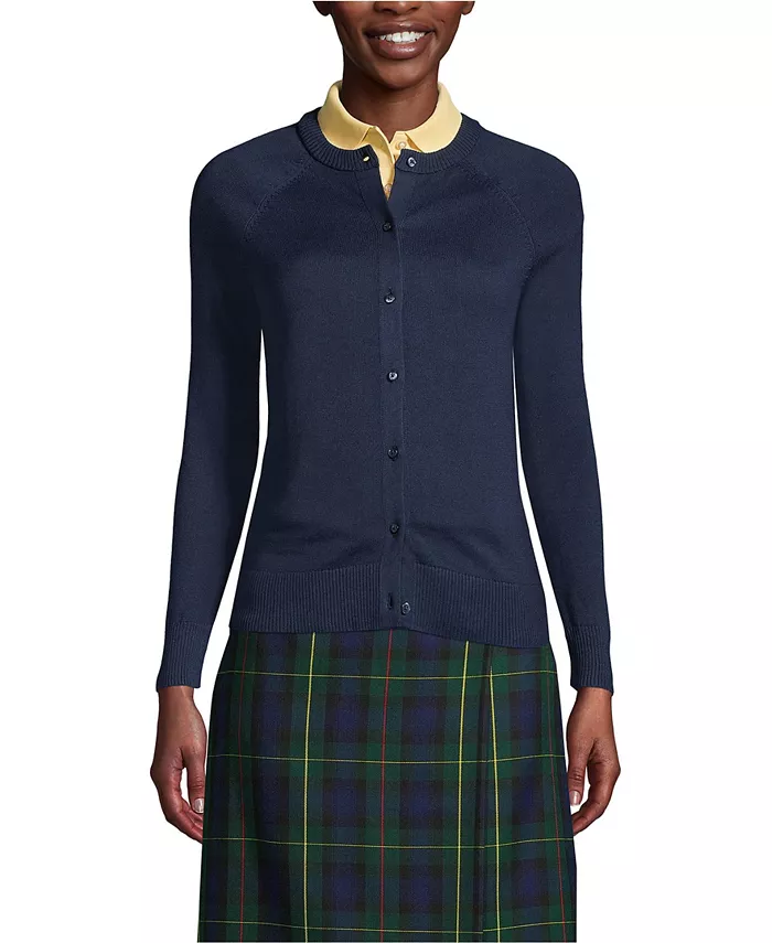 Женский кардиган из хлопка и модала Lands' End, синий
Женский кардиган из хлопка и модала Lands' End, синий